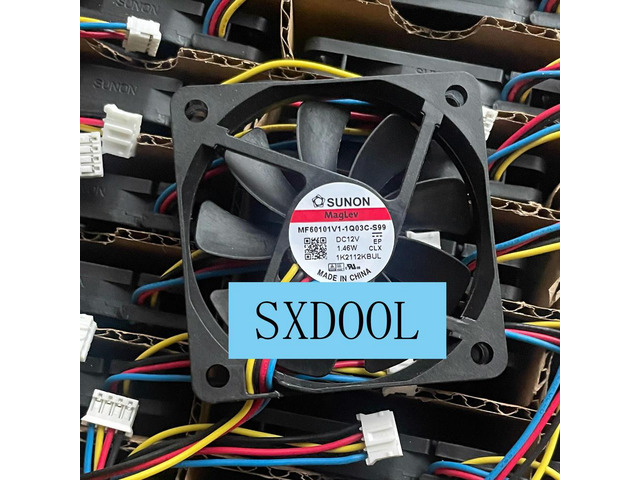 2pcs 60mm 6cm Mute Case Fan for MF60101V1-1Q03C-S99 6010 60X60X10mm Slim 12V 1.46W PWM Variable Speed Cooling Fan