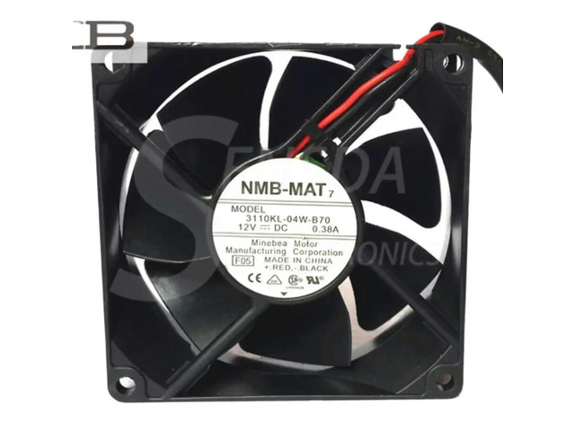 8cm Fan for 3110KL-04W-B70 80X80X25mm 80mm DC 12V 0.38A Axial Cooling Fan for Server, Inverter Computer Case Cooling