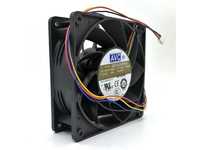 120mm 48V Cooling Fan 12cm For AVC 2B12038B48U DC48v 1.30a 120x120x38MM 12cm 4Lines Inverter Cooling fan
