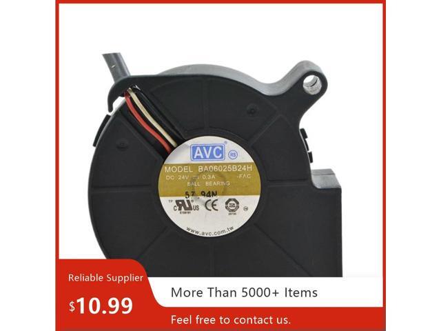 For AVC BA06025B24H 6025 Turbo Blower Fan 24V 0.3A Dual Ball Bearing Centrifugal Cooler 60x60x25mm