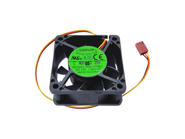 for EVERFLOW RB6025BU 6025 6CM DC 12V 1.0A Dual Ball Bearing High-Speed Cooling Fan