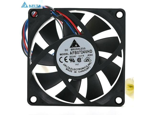 for delta AFB0724VHD 24V 0.27A 7CM 70*70*20mm inverter dual ball cooling fan