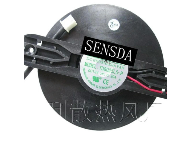 2 Line Mute Cooling fan. TD8025LS-P 0.20A Pitch 90MM 75MM Fan Blades