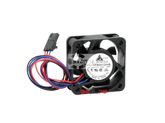 40mm Fan for Delta AFB0412VHB 4015 4CM 12V 0.24A Dual Ball Bearing Cooling High-Speed Compact Servers, IT Systems