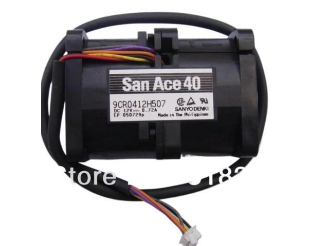 For Sanyo 40*40*56MM 40MM 4056 9CR0412H507 12V 0.72A dual motor cooling fan