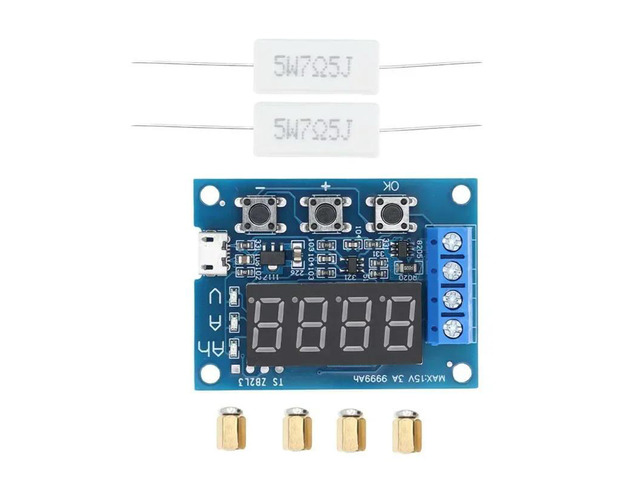 1.2V 12V ZB2L3 Li-ion Lithium Capacity Tester + Resistance Lead-acid Capacity Meter Discharge Tester