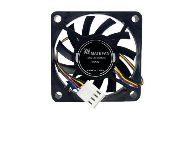 Ultra Slim 6010 12V 0.25A PWM Cooling Fan - 60x60x10mm, 5500RPM, 4-Wire Motherboard Connector, High Airflow for PC Case