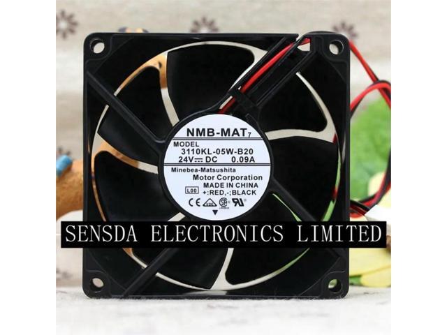 8cm Axail Case Fan for 3110KL-05W-B20 80mm 24VDC Cooling Fan, 2400RPM, 28.2CFM, Low Noise, Durable Inverter