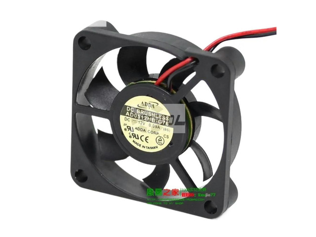 for ADDA AD0512HB-G76 50mm 12V Ball Bearing Fan, 0.15A, 5010 5cm Cooling Fan PC, Electronics, Heatsink