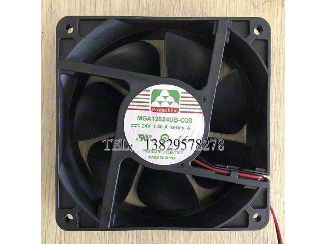 for MAGIC MGA12024UB-O38 DC 24V 1.3A 120x120x38mm 2-Wire Server Cooling Fan