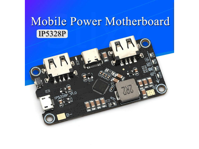 IP5328P Dual USB Charger treasure Tpye-c 3.7V to 5V 9V 12V Step up Fast Quick Charger Circuit Board QC2.0 QC3.0