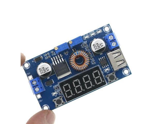 DC-DC 5A Digital LED Drive Lithum Charger Module CC/CV USB Step Down Buck Converter With Voltmeter Ammeter