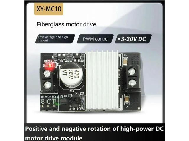 DC 3-20V 10A Motor Speed Control Drive Modul Forward Reverse PWM Motor Speed Controller Switch Wide Voltage Regulator High Power