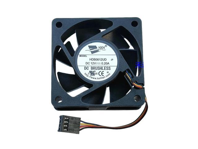 For HXH HDB0612UD 6015 6cm Dual Ball Bearing Fan 12V 0.20A 4-Wire PWM Speed Control High Performance Cooling Fan