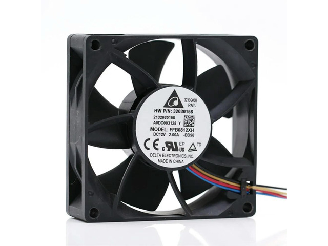 Delta ffb0812xh 8025 12V 2A 80mm 8cm high speed large air volume forced pressure cooling fan