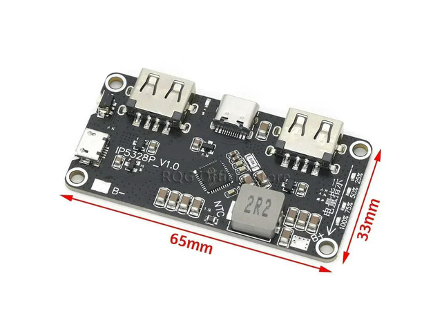 IP5328P Dual USB Charger Treasure Tpye-c 3.7V Step Up Fast Quick Power bank board QC2.0 QC3.0 Charger module