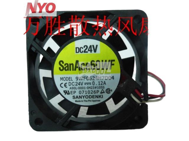 for Sanyo 9WF0624H7D04 24V 0.12A 60mm 6cm Cooling Fan Axial Fan for Servers, Electronics, and Cooling Systems