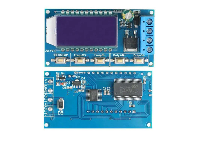 High-power PWM Generator Pulse Mode Dimming Speed Control Module Adjustable Cycle Delay PP2/PP2K Drive LED Motor Load