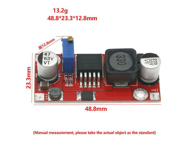 LM2587 DC-DC Boost Power Module 3A 4-34V To 5V-60V Adjustable 12V 24V To 36V 48V