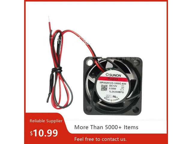 For MF40201V3-1000C-A99 40x40x20mm DC 12V 0.46W Rifle Bearing Switch Fan
