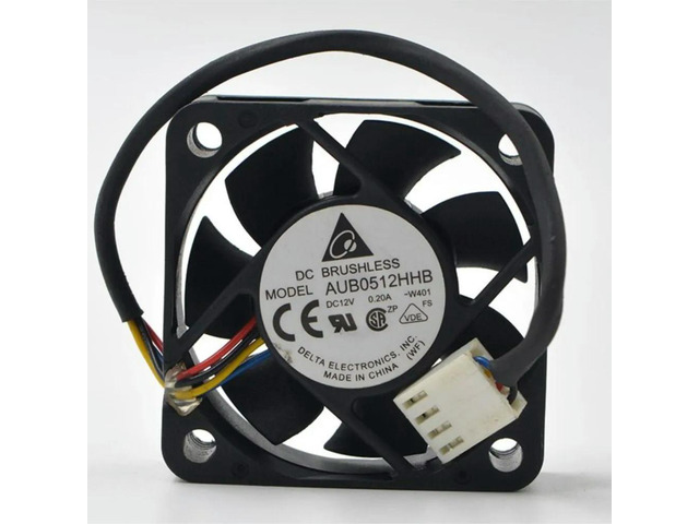 2pcs 5cm Axial Case Fan For Server Industrial PCs AUB0512HHB 50mm X 15mm DC 12V PWM Cooling 6400RPM
