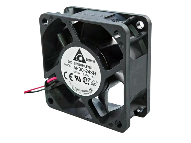 VFD Inverter Cooling Fan Delta AFB0624SH 60mm 24V 0.21A 5000RPM 2-Wire High Airflow Fan for Industrial Equipment Servo Drive