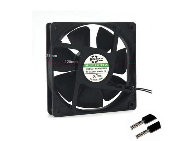 120mm EC Fan Motor Axial 120*120*25 mm AC 110V 115V 220V 230V 2600RPM 100.2CFM Strong Air Flow Energy Saving