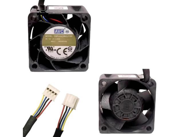 33000RPM RC Booster Fan DBPU0428B2U 40x40x28mm 12V 3.5A 42W Server Cooling Fan Dual Ball Bearing PWM Tacho for 1U PSU Network