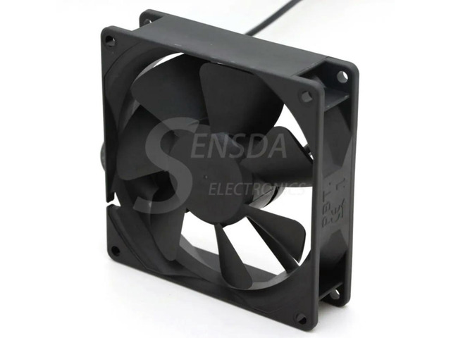 92mm Fan for 9cm KD1209PTB2 DC 12V Axial Cooling 48 CFM, 2600 RPM, PBT Plastic,