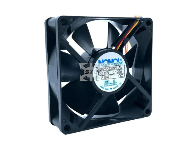 8cm Mute Fan G8025S12B2 80mm 12V 0.120A Cooling Fan, Quiet Operation, 80X25mm TV