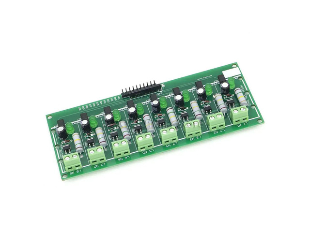AC 220V 8 Channel MCU TTL Level 8 Ch Optocoupler Isolation Test Board Isolated Detection Tester Module PLC Processors