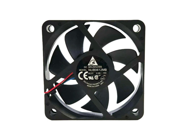 For Delta NUB0612MB DC 12V 60mm Fan 6015 Ball Bearing 3600RPM 17.06CFM Silent Projector Cooler Micro Axial Cooling
