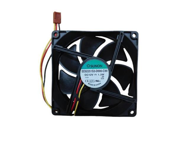 EE92251S3-D000-C99 12V 1.3W 92x92x25mm Magnetic Levitation Quiet Fan for Chassis, 2200RPM 39CFM 28dBA