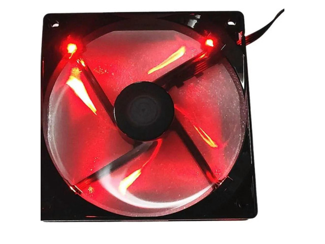A12025-16RB-4BP-F1 DF1202512RFHN T400 Blizzard Fan 12025 12cm 4-Wire Speed Regulation Red Mute