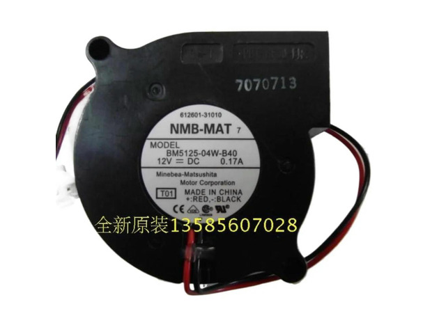 for BM5125-04W-B40 12V 0.17A Centrifugal Blower Fan Server, Inverter, and Cooling Applications
