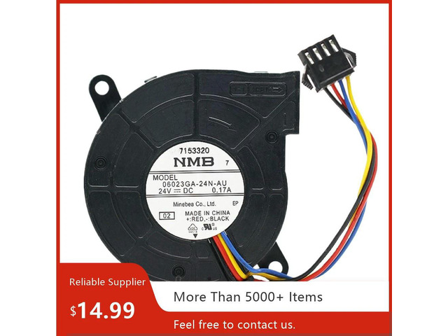for 06023GA-24N-AU 60mm 24V PWM Turbo Cooling Fan 5000RPM 24CFM for Projectors, 3D Printers, Industrial Equipment