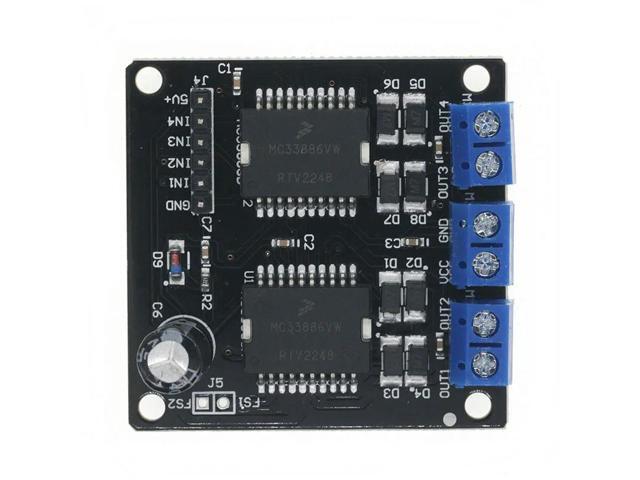 Dual MC33886 Motor Driver Module 5A for Robot car 5-12V