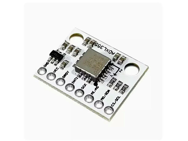 ADXL355 triaxial accelerometer sensor module is an industrial-grade, low-power integrated temperature sensor with digital output
