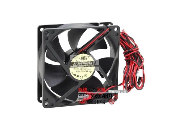 92mm Fan for ADDA AD0924MB-A70GL 9CM 24V 0.12A Dual Ball Bearing Cooling Fan, 2600RPM, 47.2CFM 32.7dBA Inverter Applications