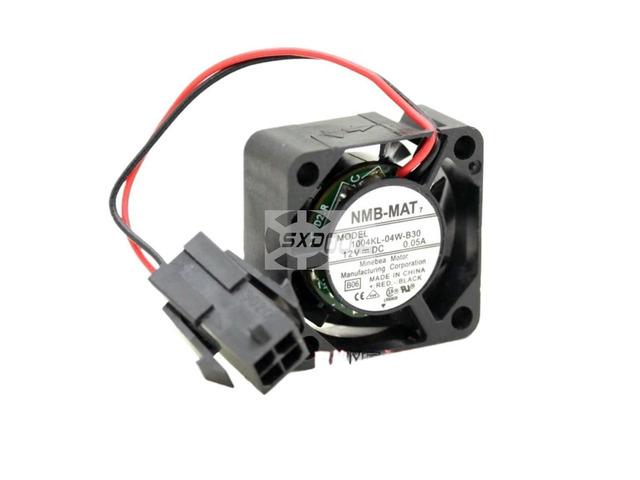 25mm Fan for 1004KL-04W-B30 12V Quiet Fan 25x25x10mm, 7000RPM, 1.2CFM, 0.05A, Dual Ball Bearings, 20dBA Noise