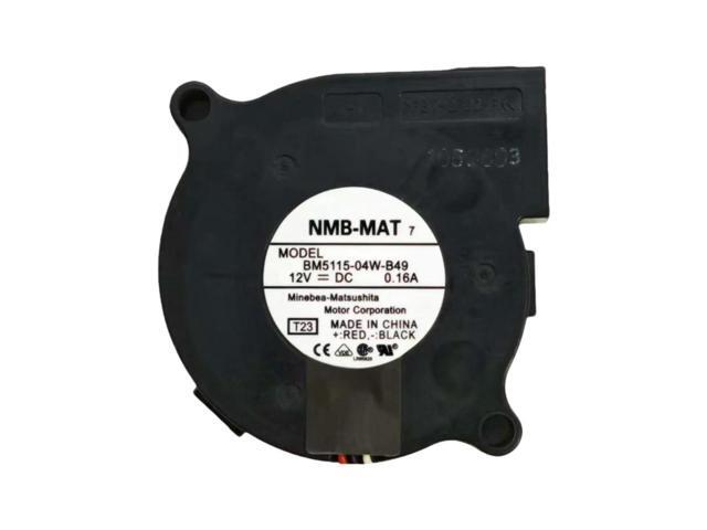 for BM5125-04W-B49 5015 Blower Fan 50x50x15mm DC 12V 0.16A, 4500RPM 2.8CFM Cooling Fan for Printer, Projector, LED Driver