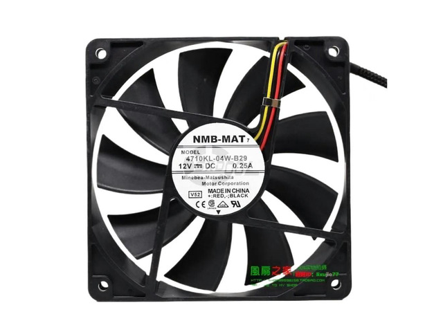 1PCS 12025 Fan for 4710KL-04W-B29 12025 120mm Cooling Fan, 12V 0.25A, Durable Axial Industrial Applications