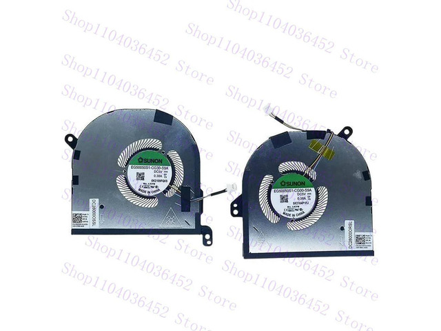 Replacement CPU GPU Cooling Fan for XPS 15 9500 9510 Precision 5550 DC5V 0.38A Series 009RK6 0DJH35