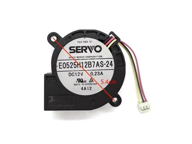 for SERVO 5025 Blower E0525H12B7AS-24 12V 0.23A Silent Turbo Fan for Projectors