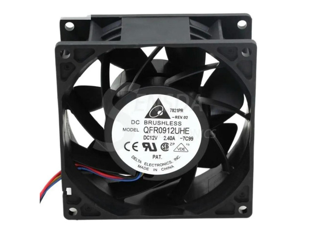 for delta 9cm QFR0912UHE 9238 90mm DC 12v 2.40A 4-pin pwm server inverter axial cooler Cooling fans high speed
