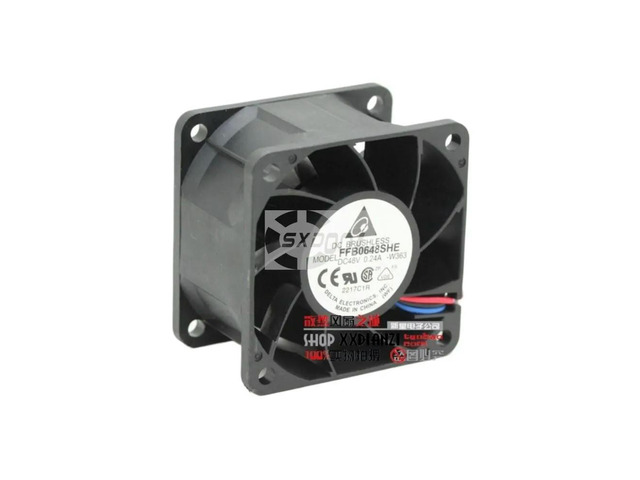 60mm 48V Fan for Delta FFB0648SHE 60x60x38mm Dual Ball Bearing Cooling High Efficiency Industrial Applications
