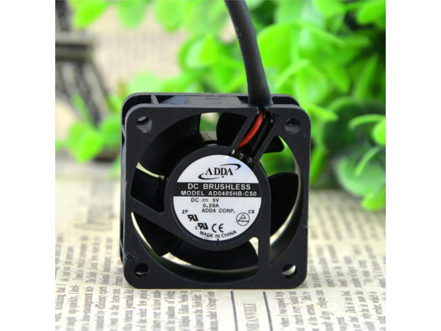 2pcs for ADDA AD0405HB-C50 5V 40mm Axial Cooling Fan 7800RPM, 8.8CFM, 0.29A, 36dBA Noise, 2-Pin, Computer Case