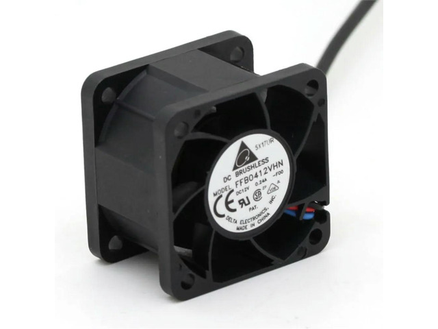 2pcs for Delta FFB0412VHN 40mm x 28mm DC 12V 0.24A 4cm Fan - High-Performance Cooling Solution Servers & Electronics