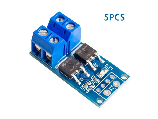 5pcs 15A 400W MOS FET Trigger Switch Drive Module PWM Regulator Control Panel for DC 5V 12V 36V