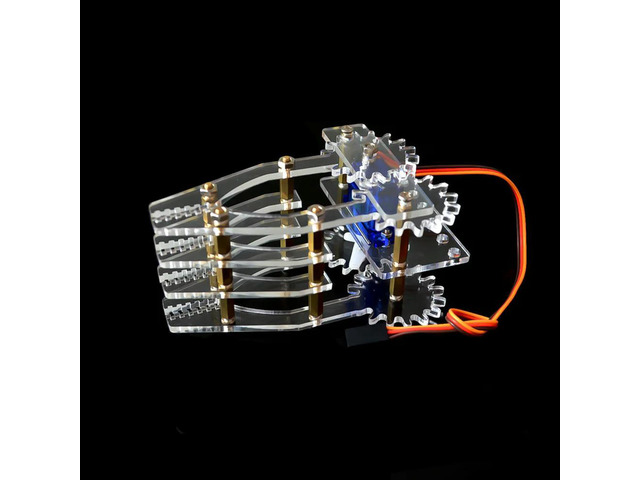Acrylic robot Claw Manipulator Arm SG90 servos robot gripper for SNM200 (without SG90)